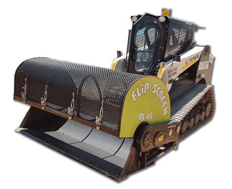 flip screen on skid steer|skid steer rock screen attachment.